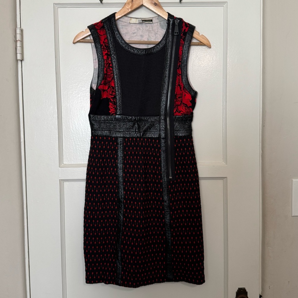 Tracy Reese Deenie Stretch Tweed and Ponte Mix Sleeveless Dress - Size 2 Small